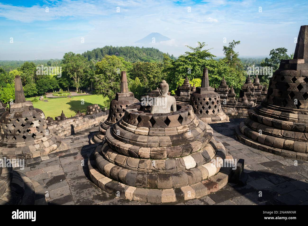 Borobudur buddhist temple in Magelang Regency, Muntilan, Central Java ...