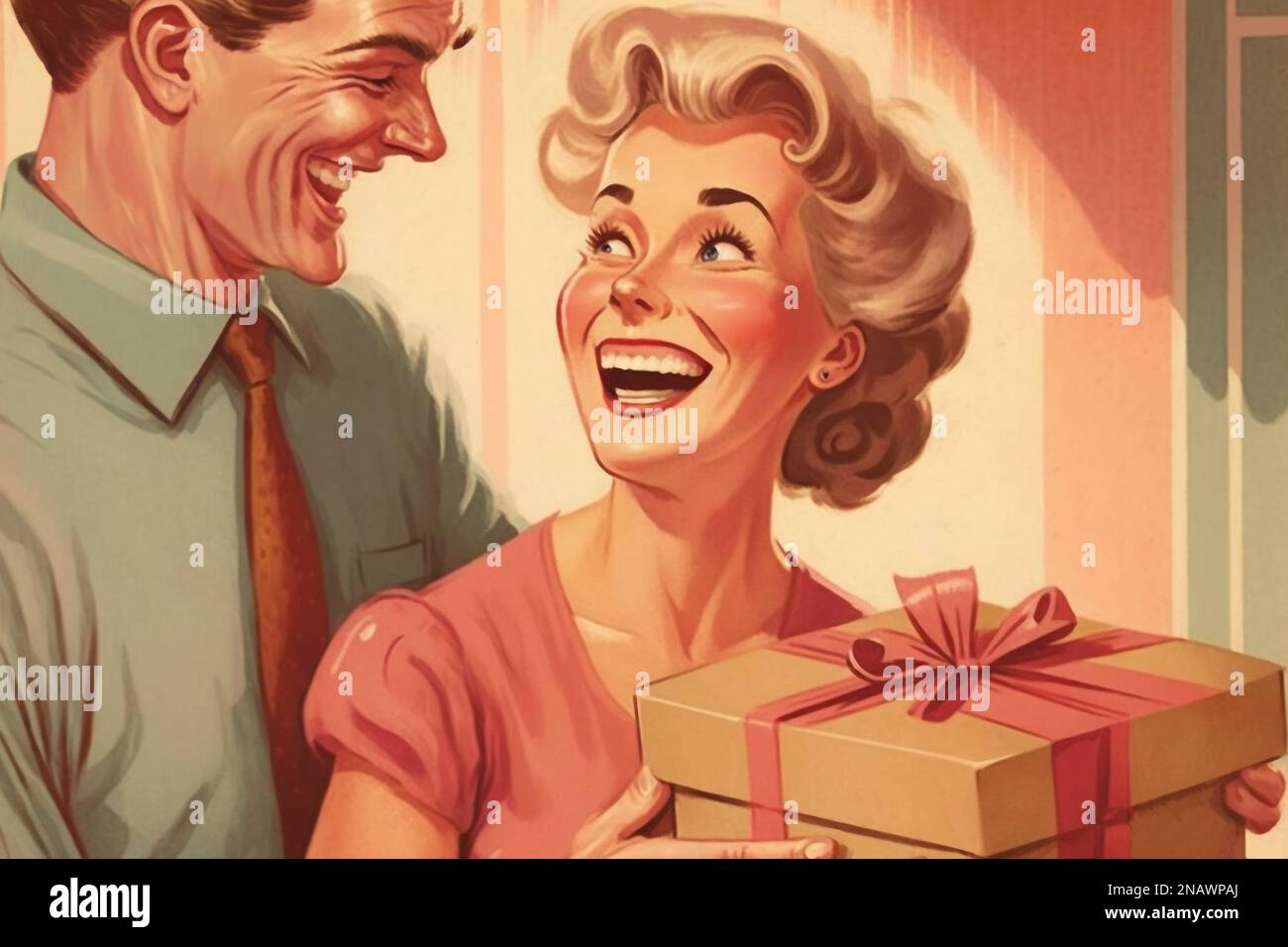Happy housewife 1950s hi-res stock photography and images - Alamy