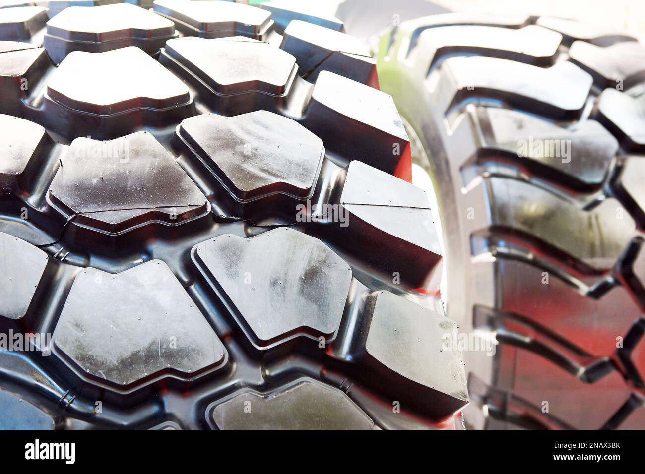New tractor tire tread in store Stock Photo Alamy