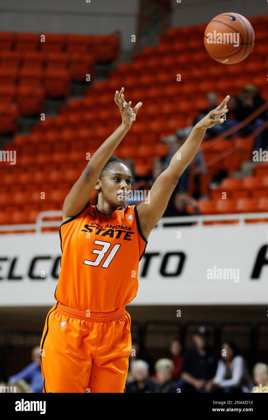 Oklahoma State center Kendra Suttles in an exhibition college