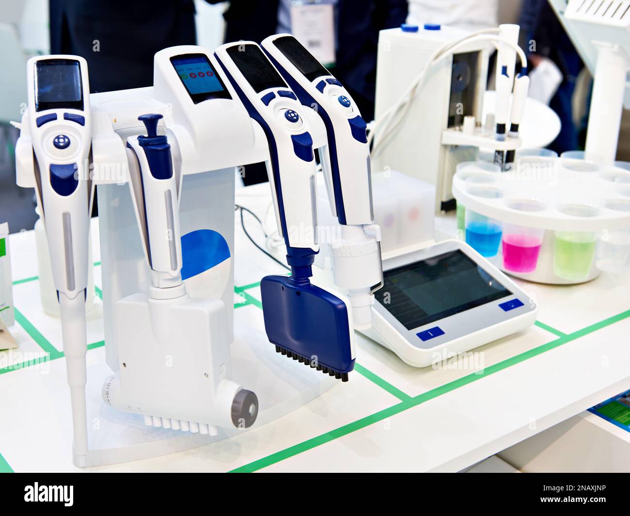 Smart pipette stand for chemical lab Stock Photo Alamy