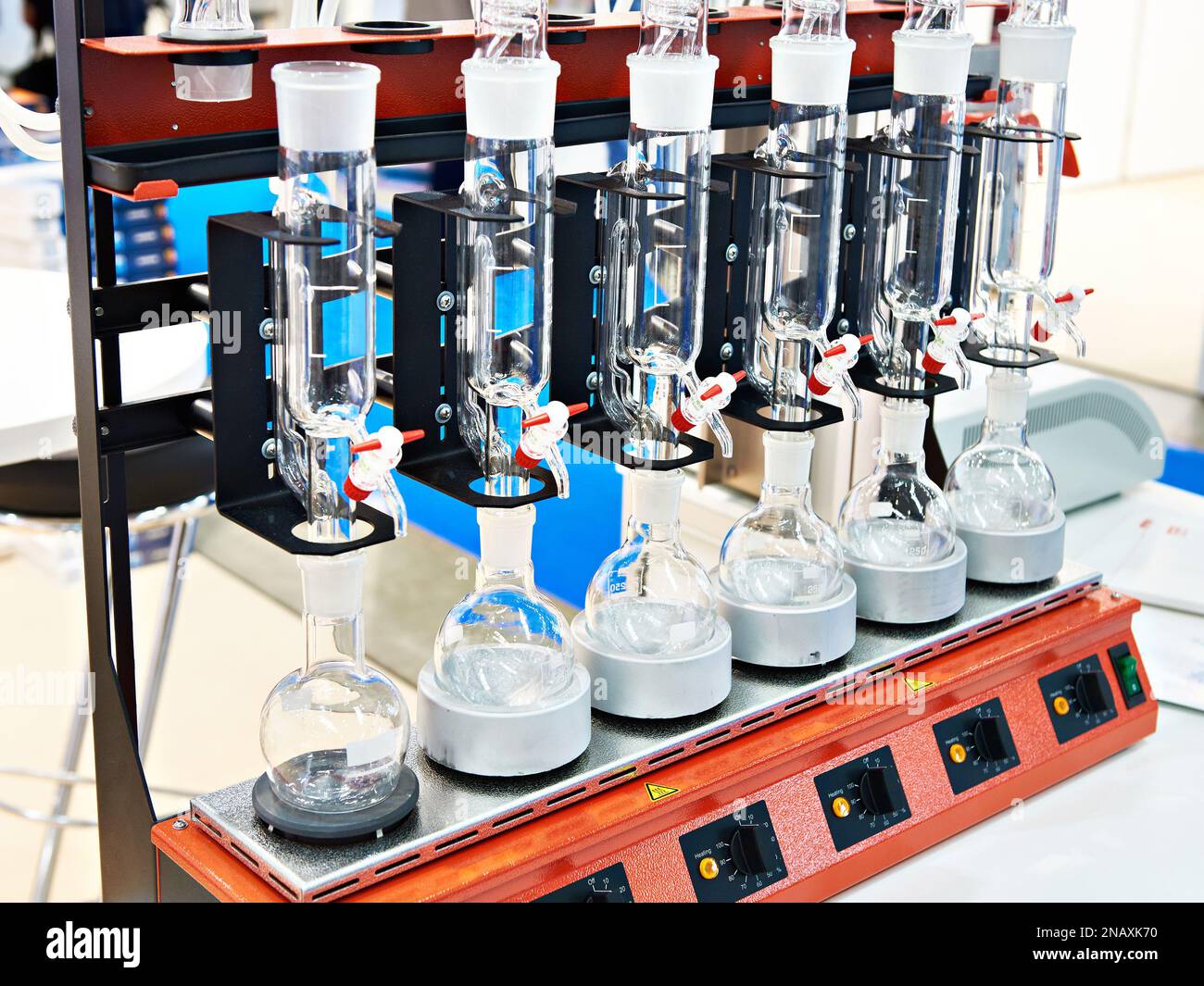 Chemical extraction device in lab Stock Photo Alamy