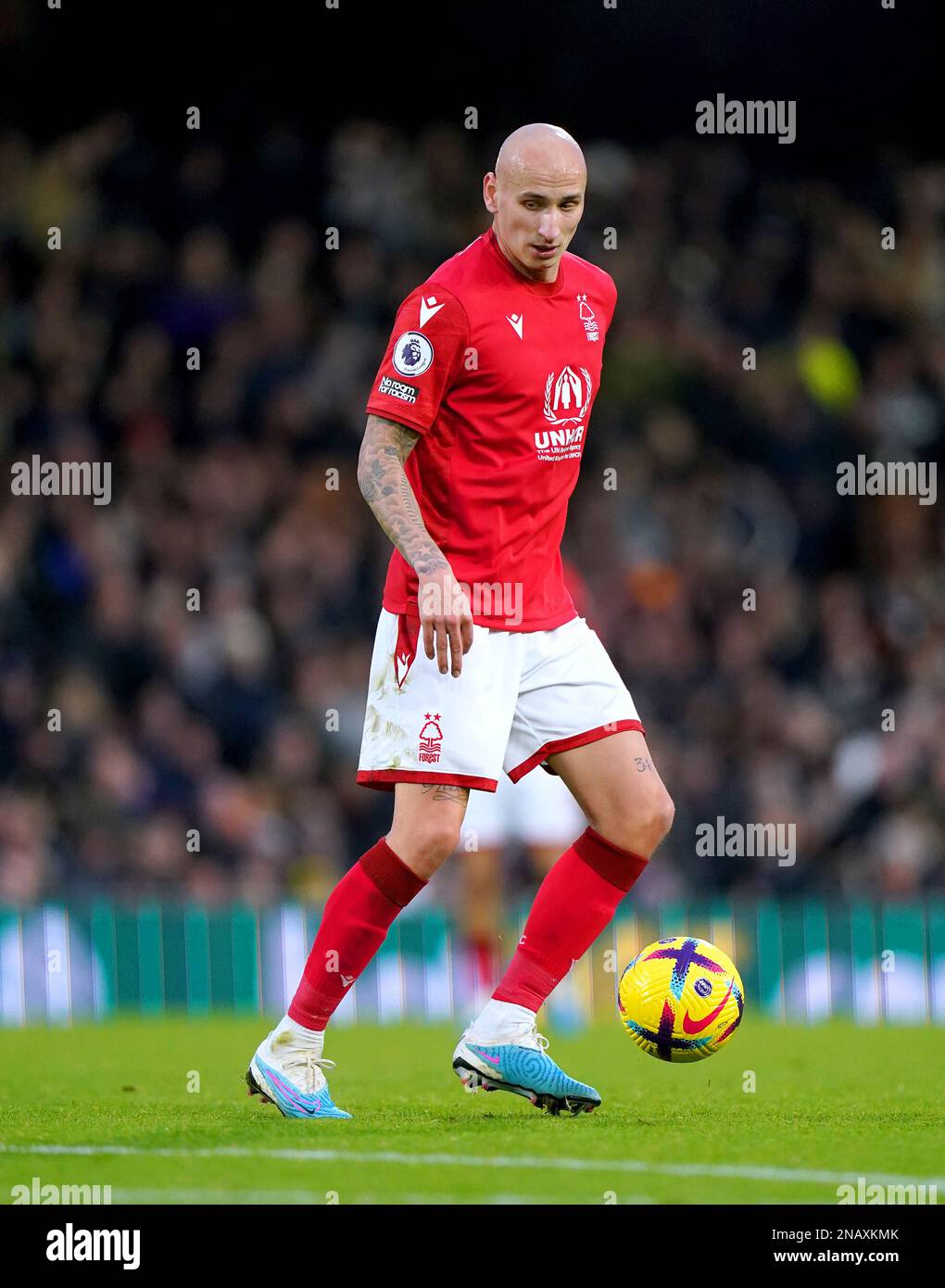 Nottingham Forest's Jonjo Shelvey during the Premier League match at Craven Cottage, London