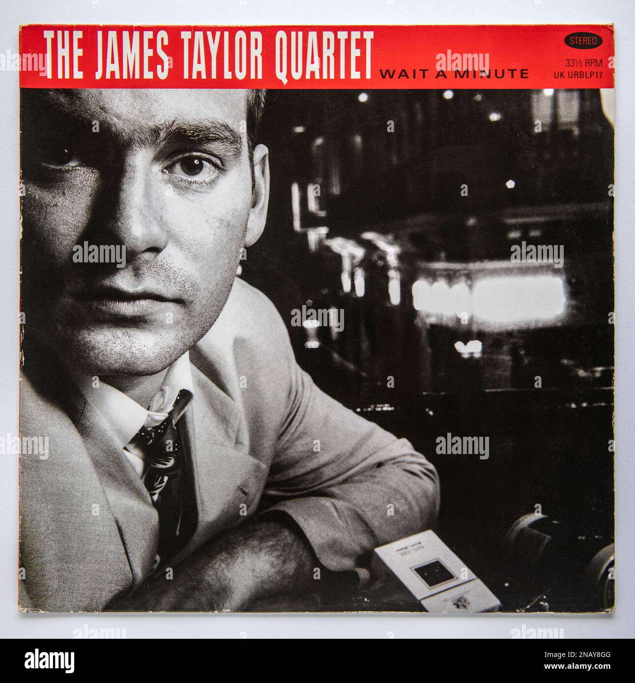 LP cover of the Wait a Minute album by The James Taylor Quartet, which