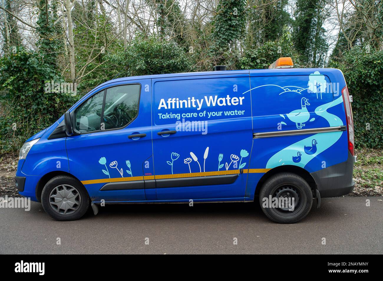 Maple Cross, Hertfordshire, UK. 12th February, 2023. An Afffinity Water