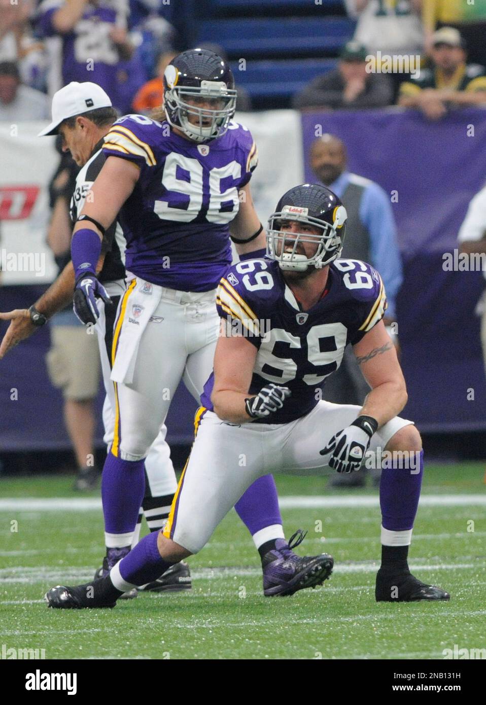 Minnesota Vikings Defensive End Jared Allen 69 Celebrates A Sack