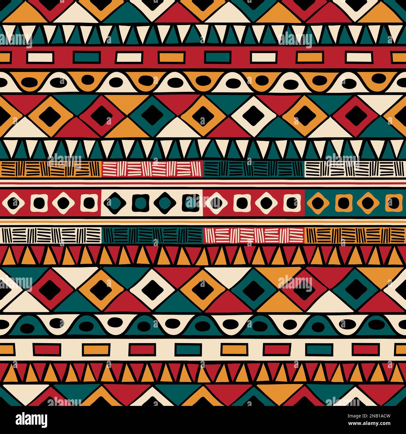 Tribal ethnic background. Vector seamless pattern design for background