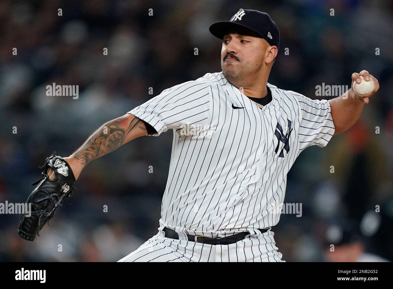 FILE New York Yankees starting pitcher Nestor Cortes delivers against
