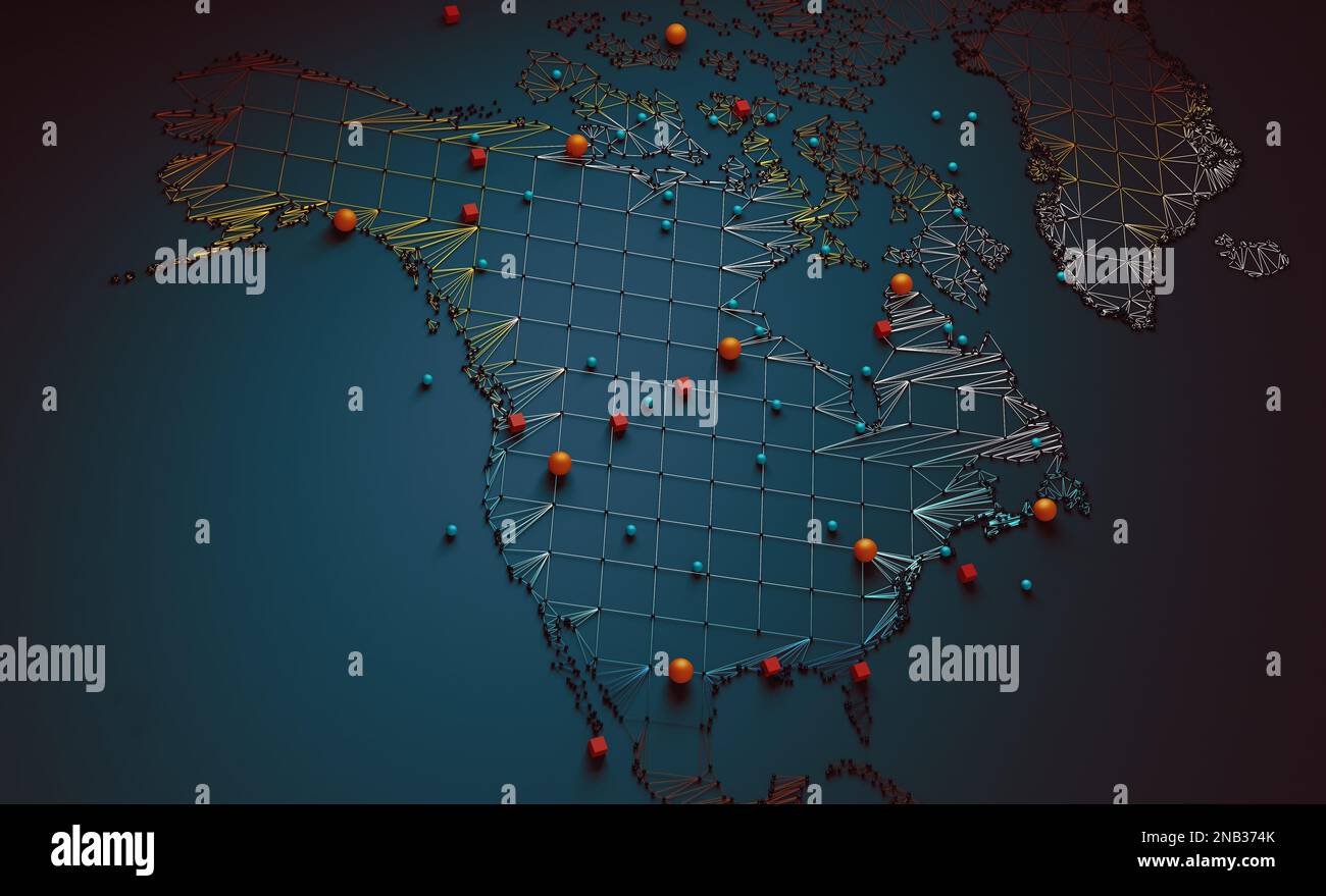 3d illustration and concept of international logistics of agreements 
