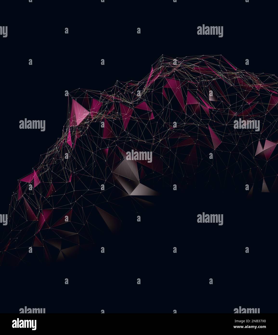 business data analytics and Global world network and telecommunication.Abstract background of technology and science.3d illustration. Stock Photo