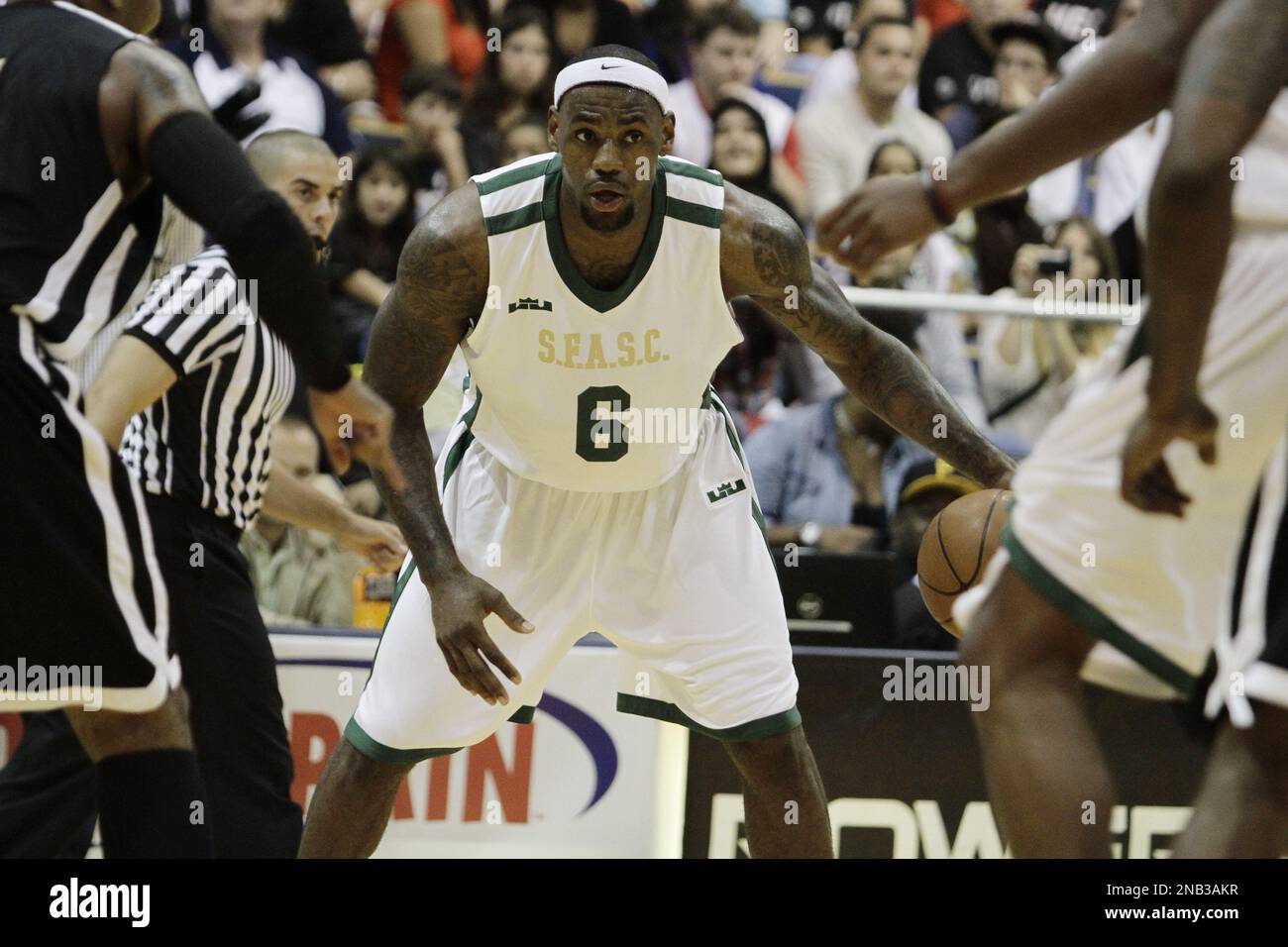 Miami Heat's LeBron James during the South Florida All Stars Classic