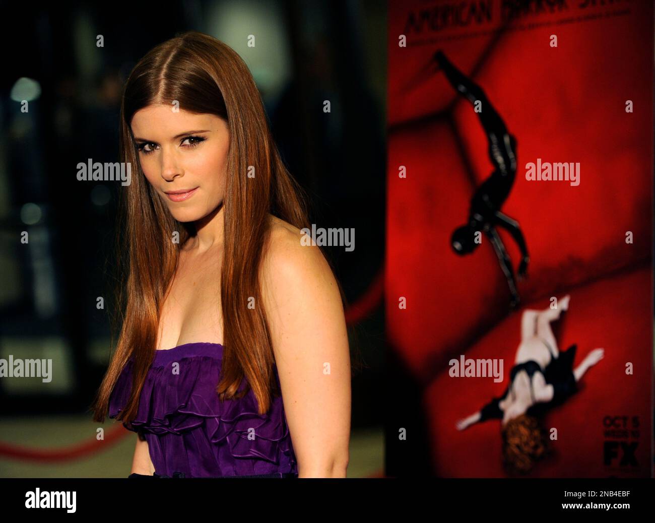 Kate Mara, a cast member in “American Horror Story,” poses at the