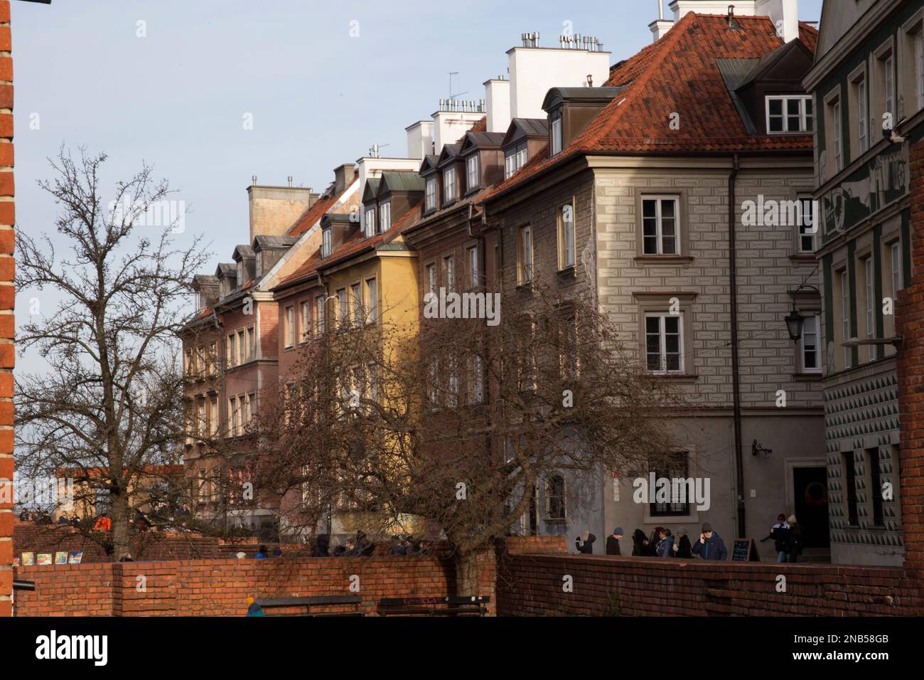 Homes and buildings in the reconstructed historic centre of Warsaw, Poland Stock Photo Alamy