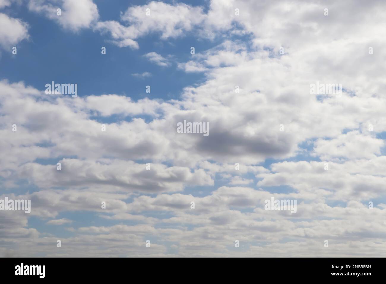 View of beautiful blue sky with white clouds Stock Photo - Alamy