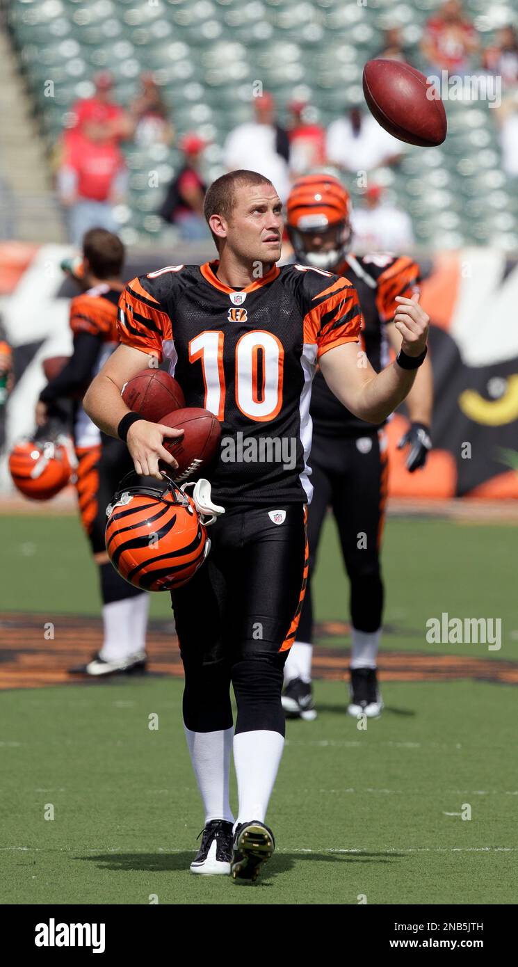 Cincinnati Bengals punter Kevin Huber (10) after an NFL football preseason  game between the Indianapolis Colts and the Cincinnati Bengals at Paul  Brown Stadium in Cincinnati, OH. Adam Lacy/CSM Stock Photo 