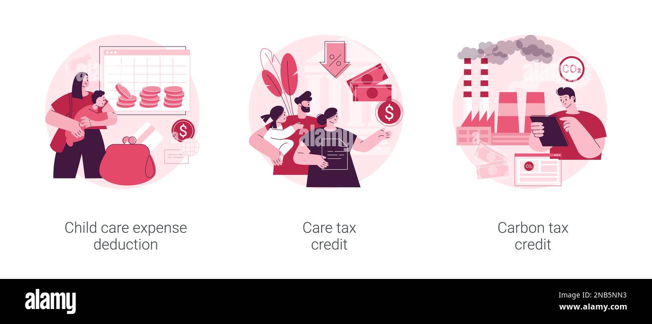 Family support abstract concept vector illustration set. Child care