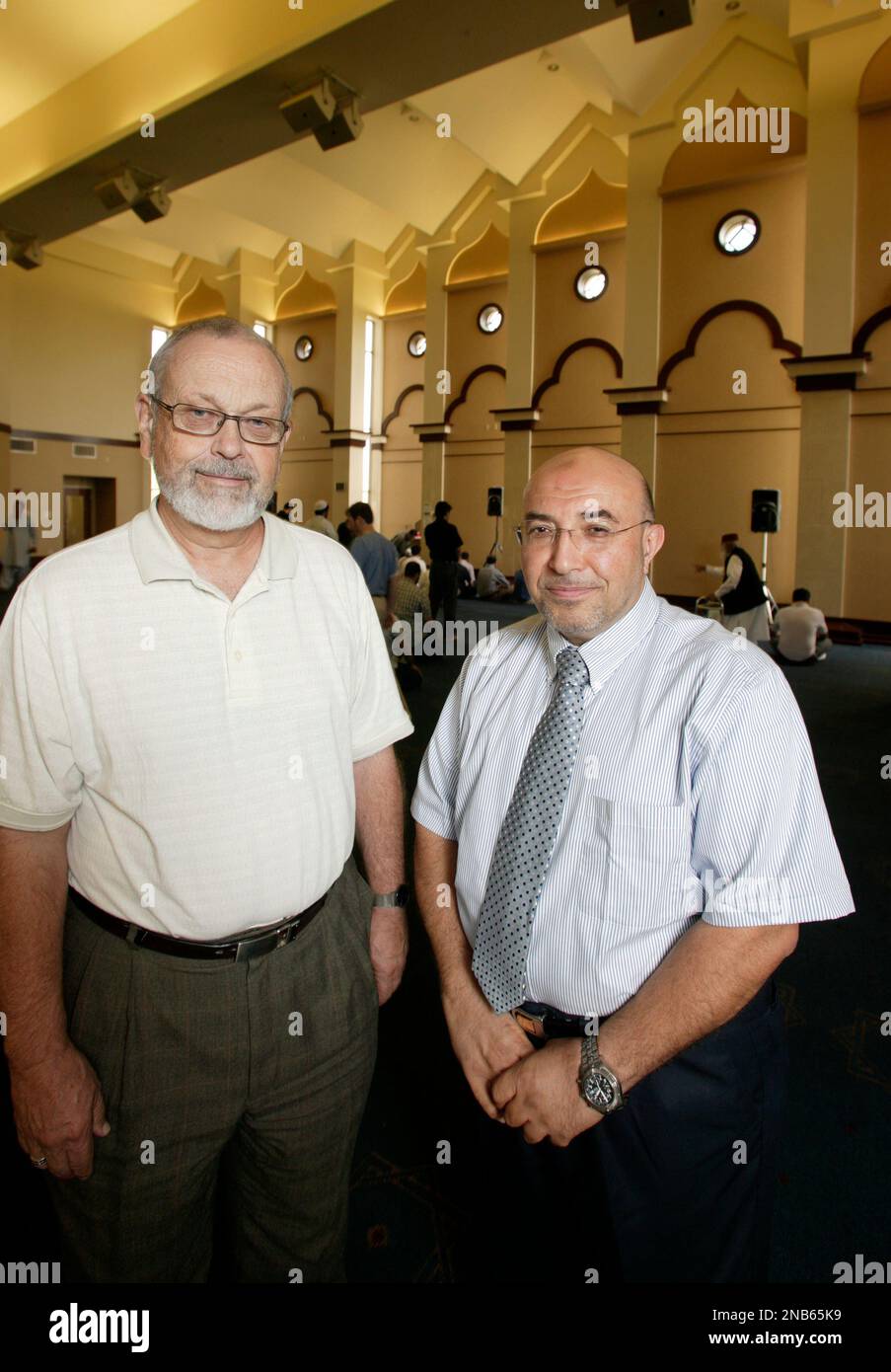 In this Aug. 26, 2011 photo, Bob Apel, left, the architect of the Noor ...