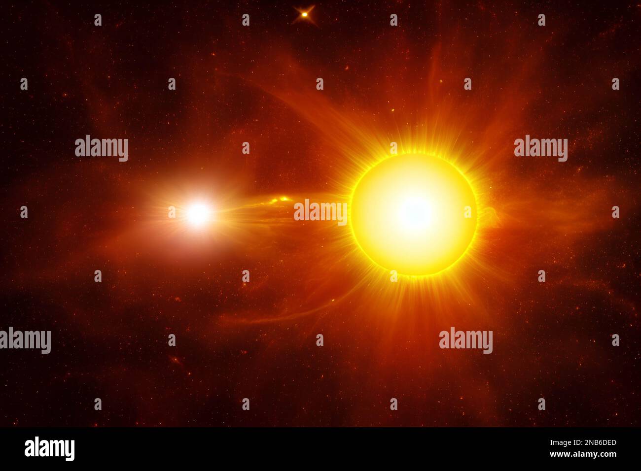 A double star. Generative Artificial Intelligence Stock Photo Alamy