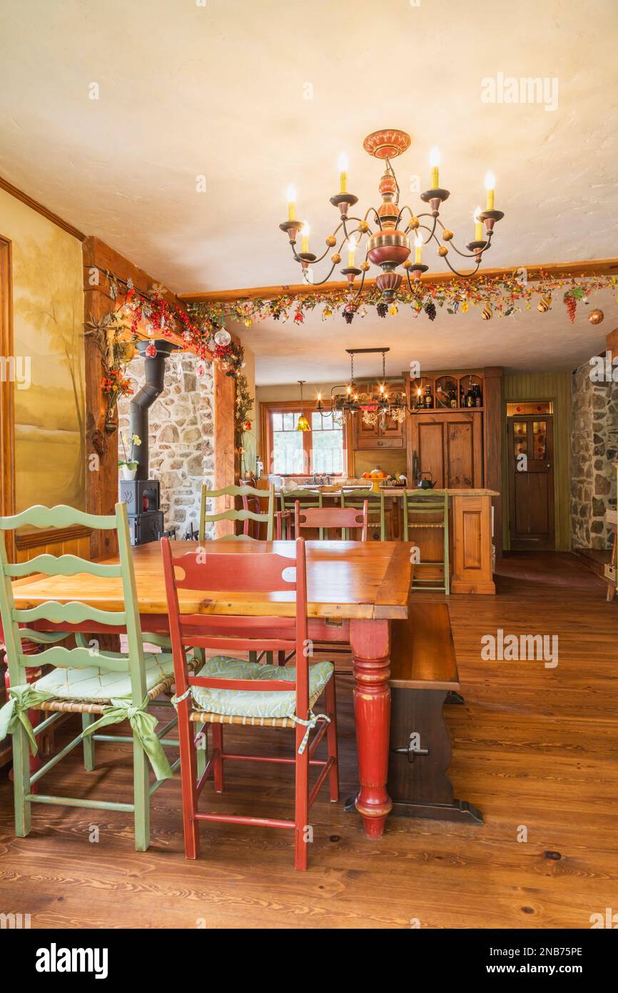 Antique pine clearance kitchen chairs