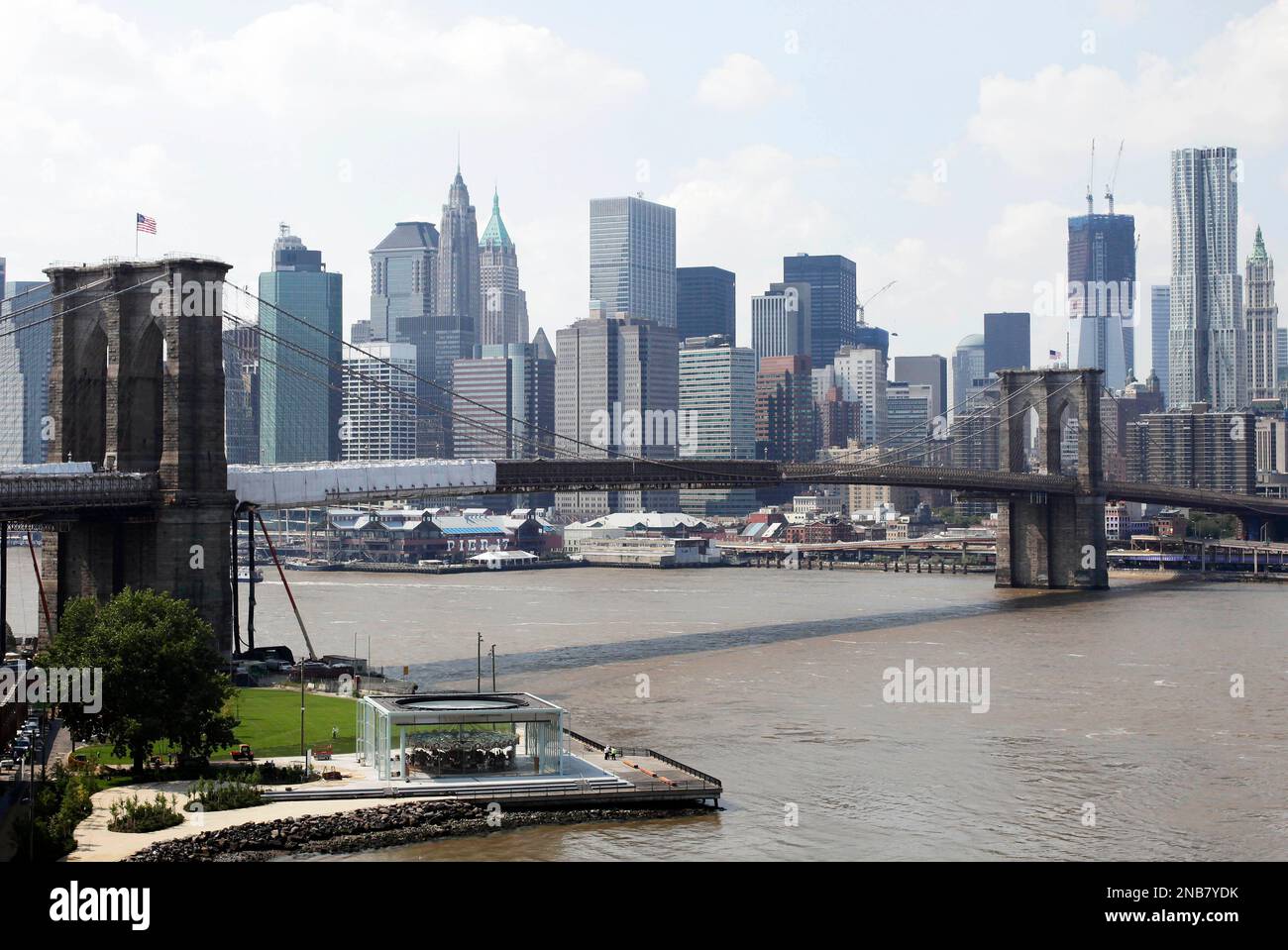 This photo of Tuesday, Sept. 13, 2011, shows Jane's Carousel, lower