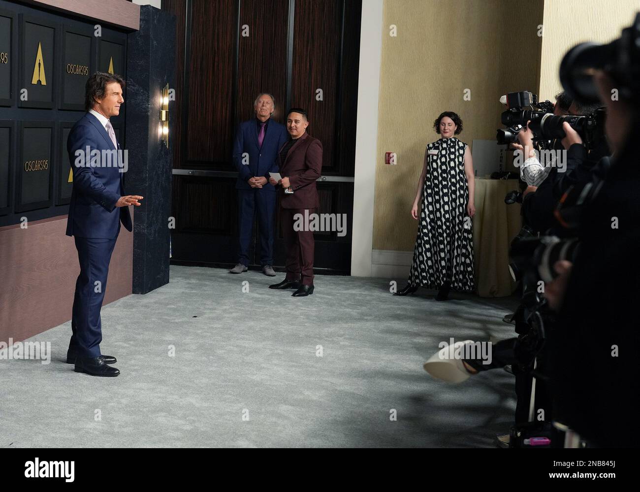 Los Angeles, USA. 13th Feb, 2023. Tom Cruise arrives at the 95th Annual  Oscars Nominees Luncheon held at the Beverly Hilton in Beverly Hills, CA on  Monday, ?February 13, 2023. (Photo By
