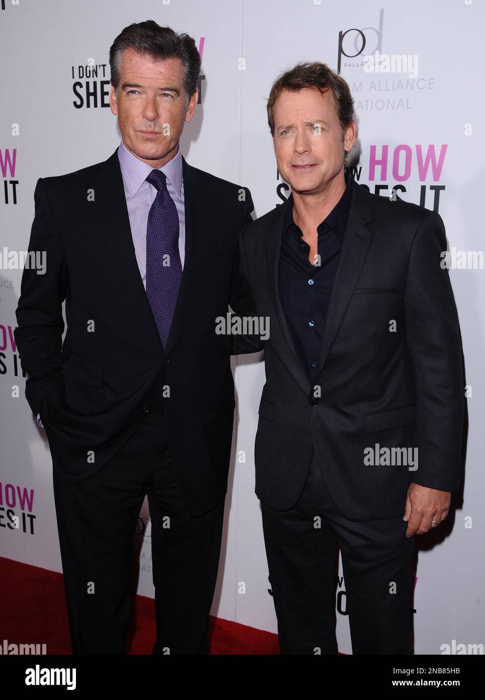 Pierce Brosnan and Greg Kinnear attend the Cinema Society premiere of