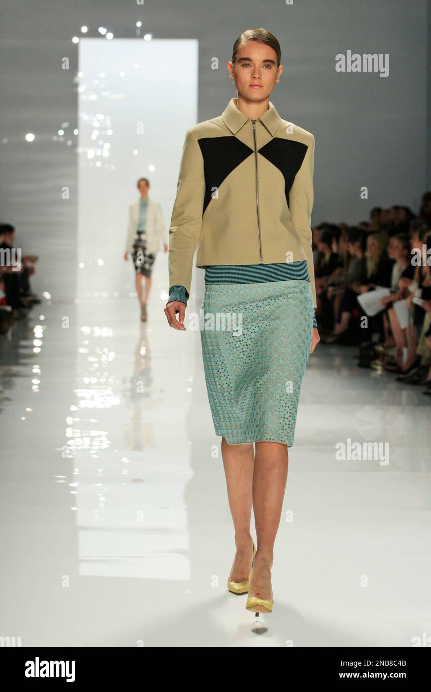 The Derek Lam Spring 2012 collection is modeled Sunday, Sept. 11, 2011,  during Fashion Week in New York. (AP Photo/Dan Balilty Stock Photo - Alamy