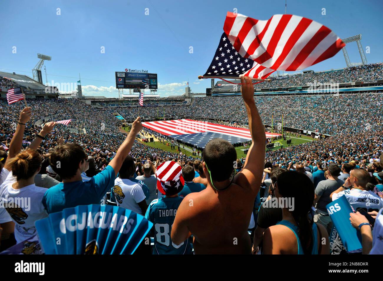 NFL, Jaguars fans remember 9/11 on first weekend of new season