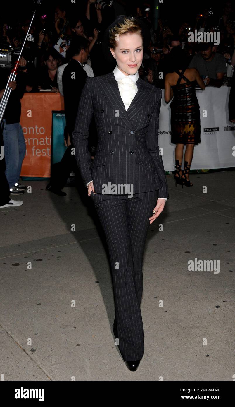 Actress Evan Rachel Wood attends a gala screening of "The Ides of March ...