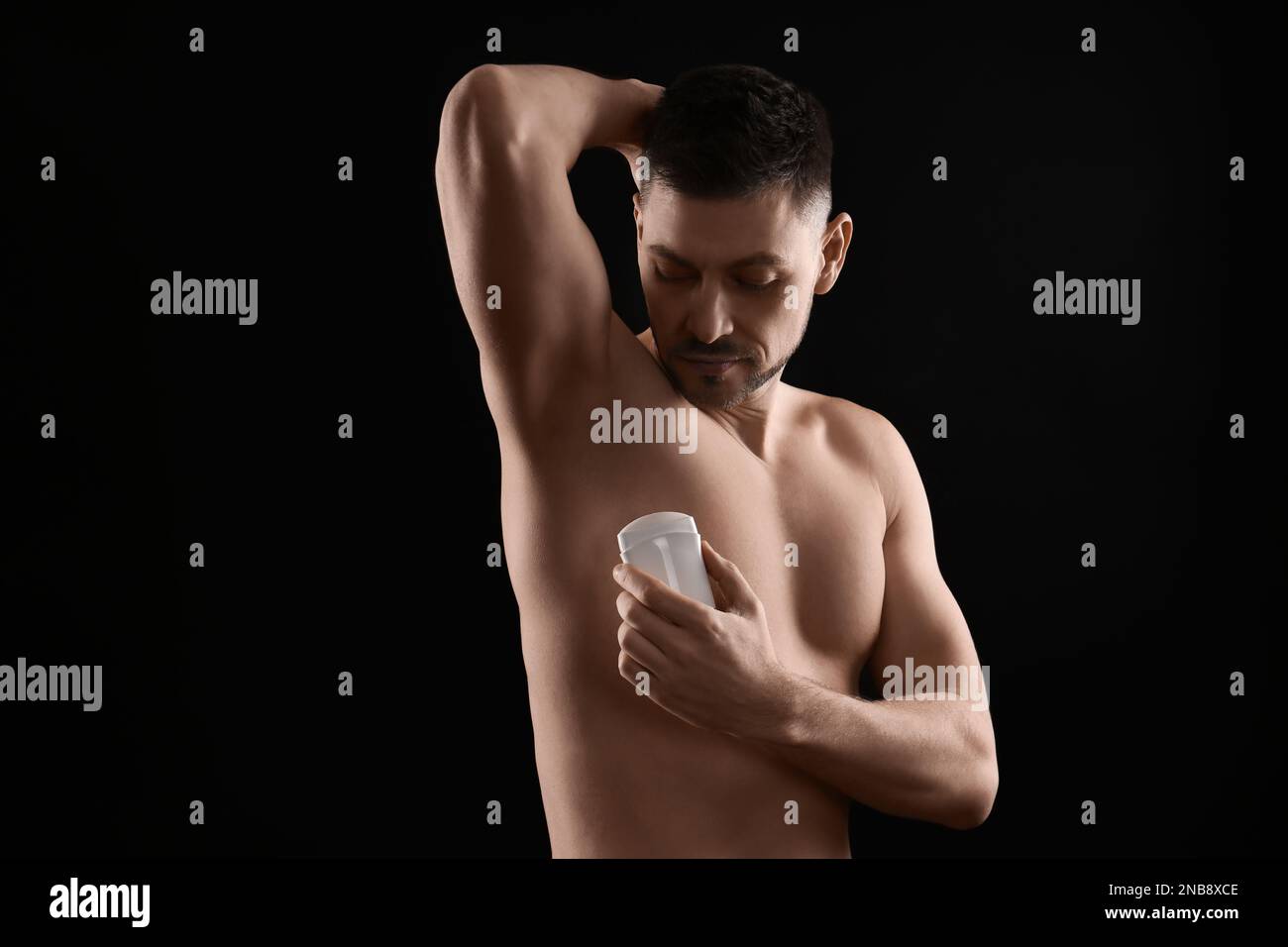 Handsome black man applying hi-res stock photography and images - Alamy