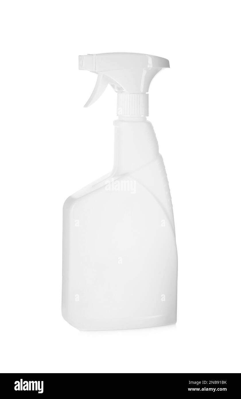 Spray bottle of cleaning product isolated on white Stock Photo Alamy