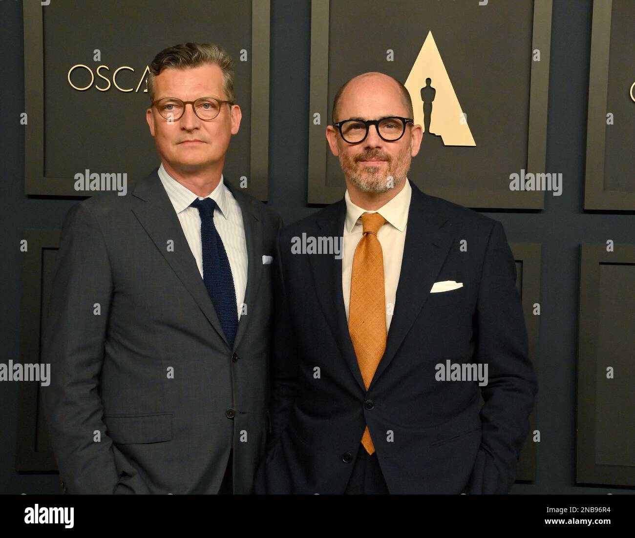 Beverly Hills, United States. 13th Feb, 2023. (L-R) Malte Grunert and Edward Berger attend the 95th annual Oscars nominees luncheon at the Beverly Hilton in Beverly Hills, California on Monday, February 13, 2023. Photo by Jim Ruymen/UPI Credit: UPI/Alamy Live News Stock Photo