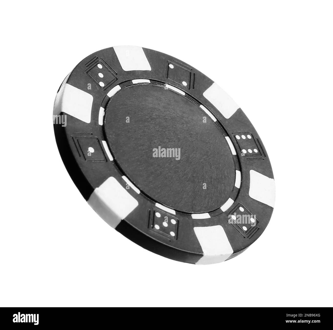 White poker chip Black and White Stock Photos & Images Alamy