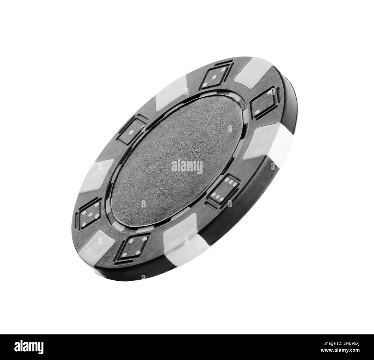 White poker chip Black and White Stock Photos & Images Alamy