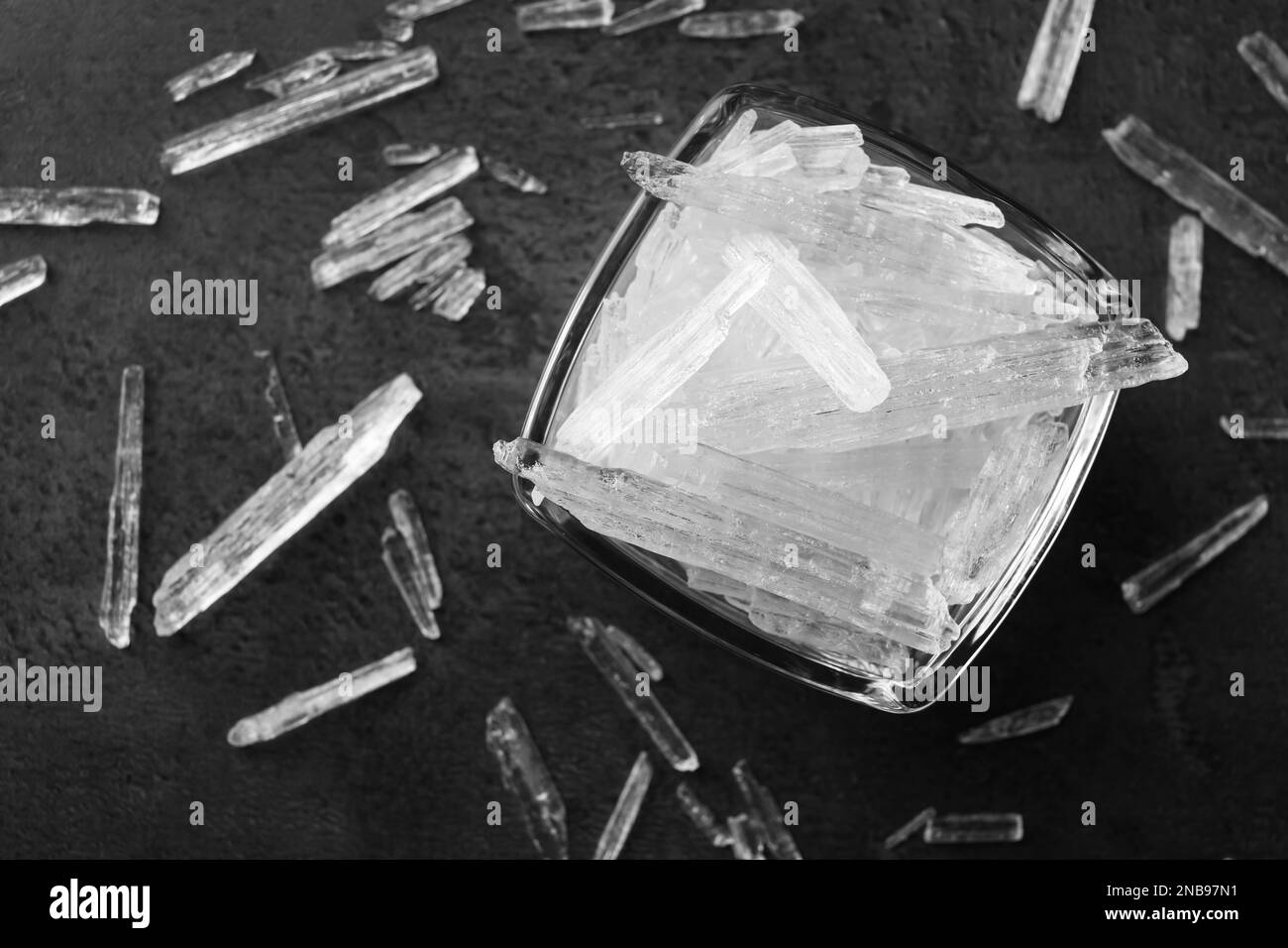 Flat crystals Black and White Stock Photos & Images Alamy
