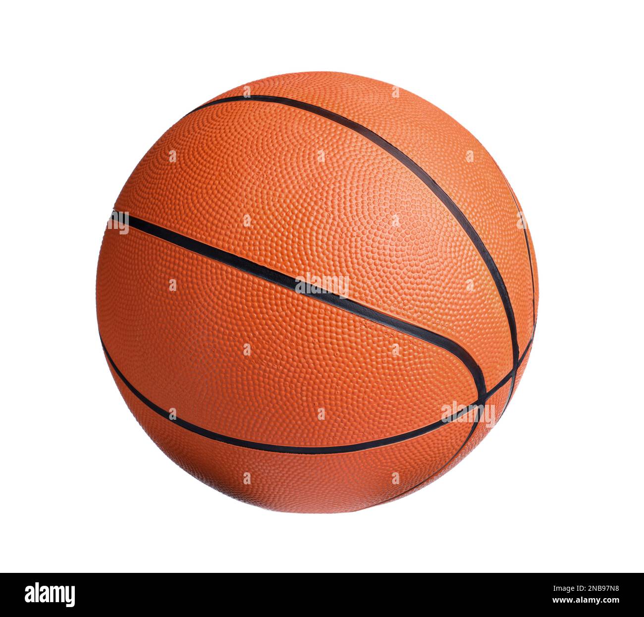 New orange basketball ball isolated on white Stock Photo - Alamy