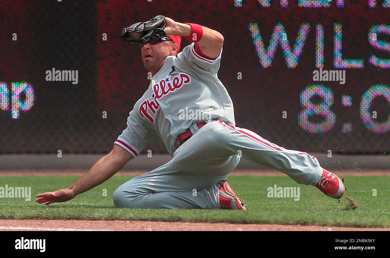 Philadelphia Phillies left fielder Raul Ibanez during a baseball