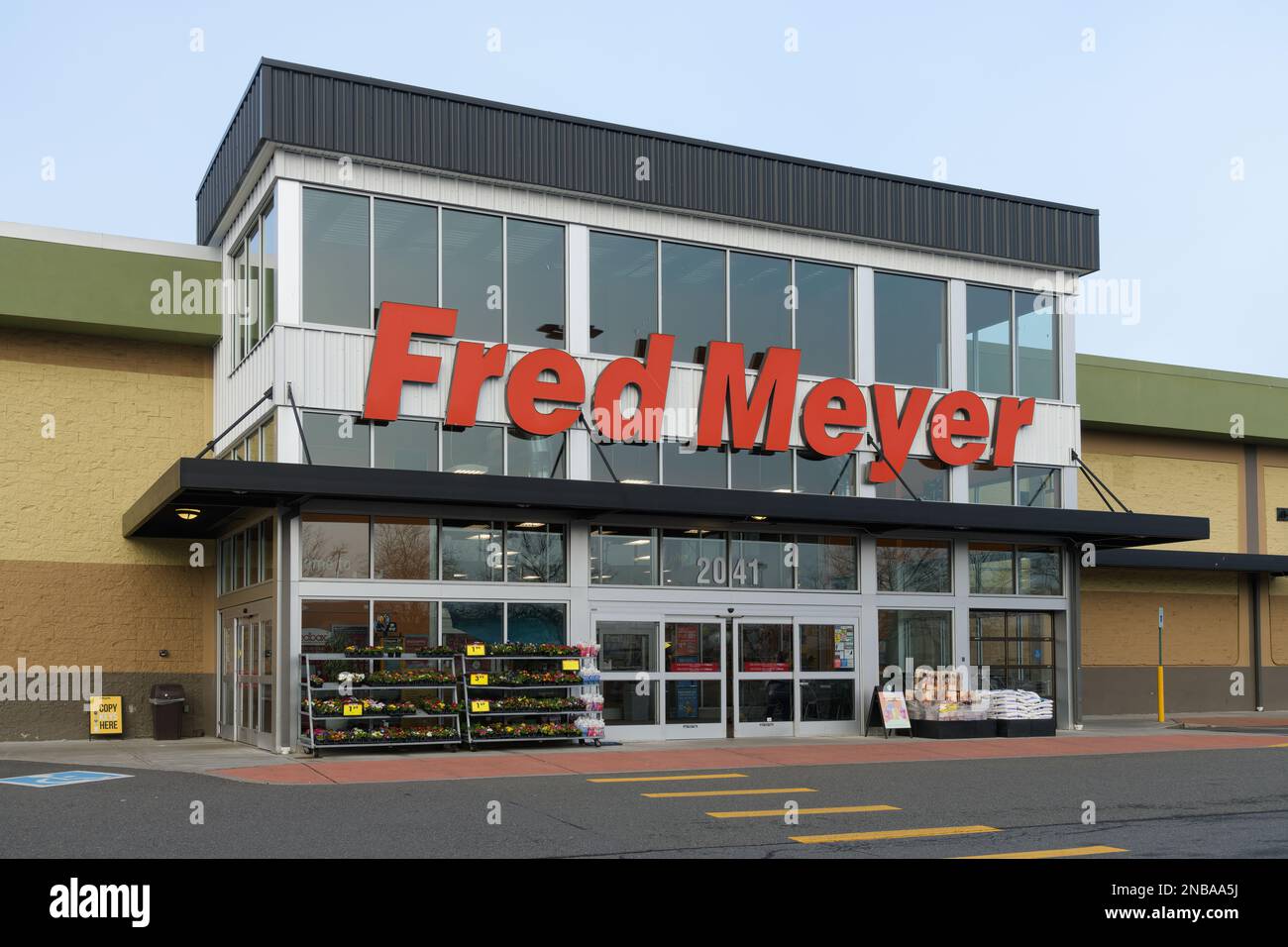 Bellevue, WA, USA February 12, 2023; Facade entrance and name at Fred