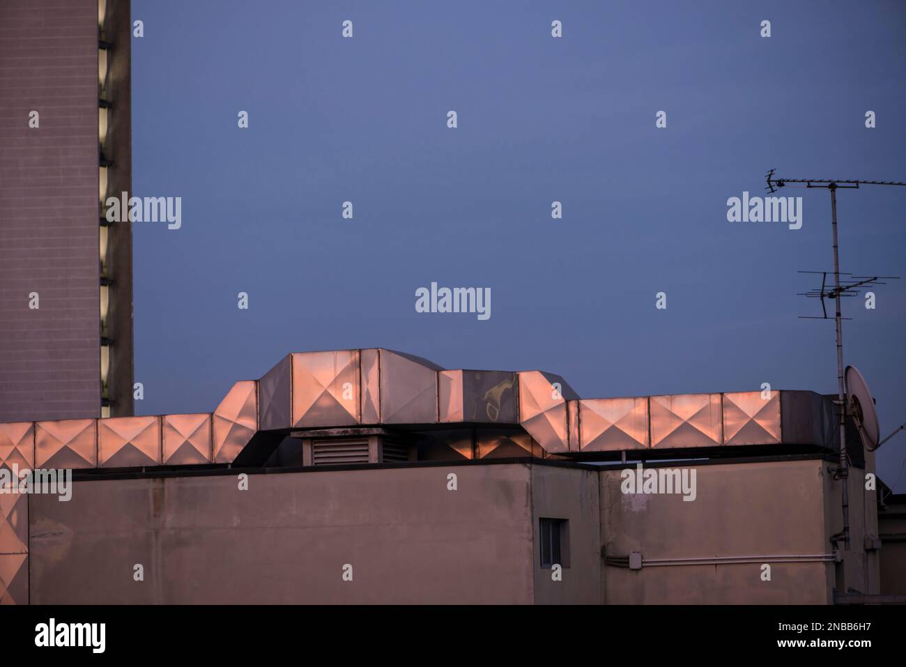 Rooftop, Milan Stock Photo