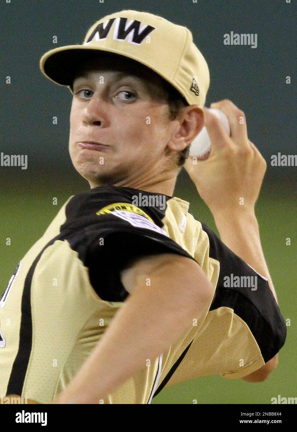 Billings, Mont., pitcher Cole McKenzie delivers in the first inning of