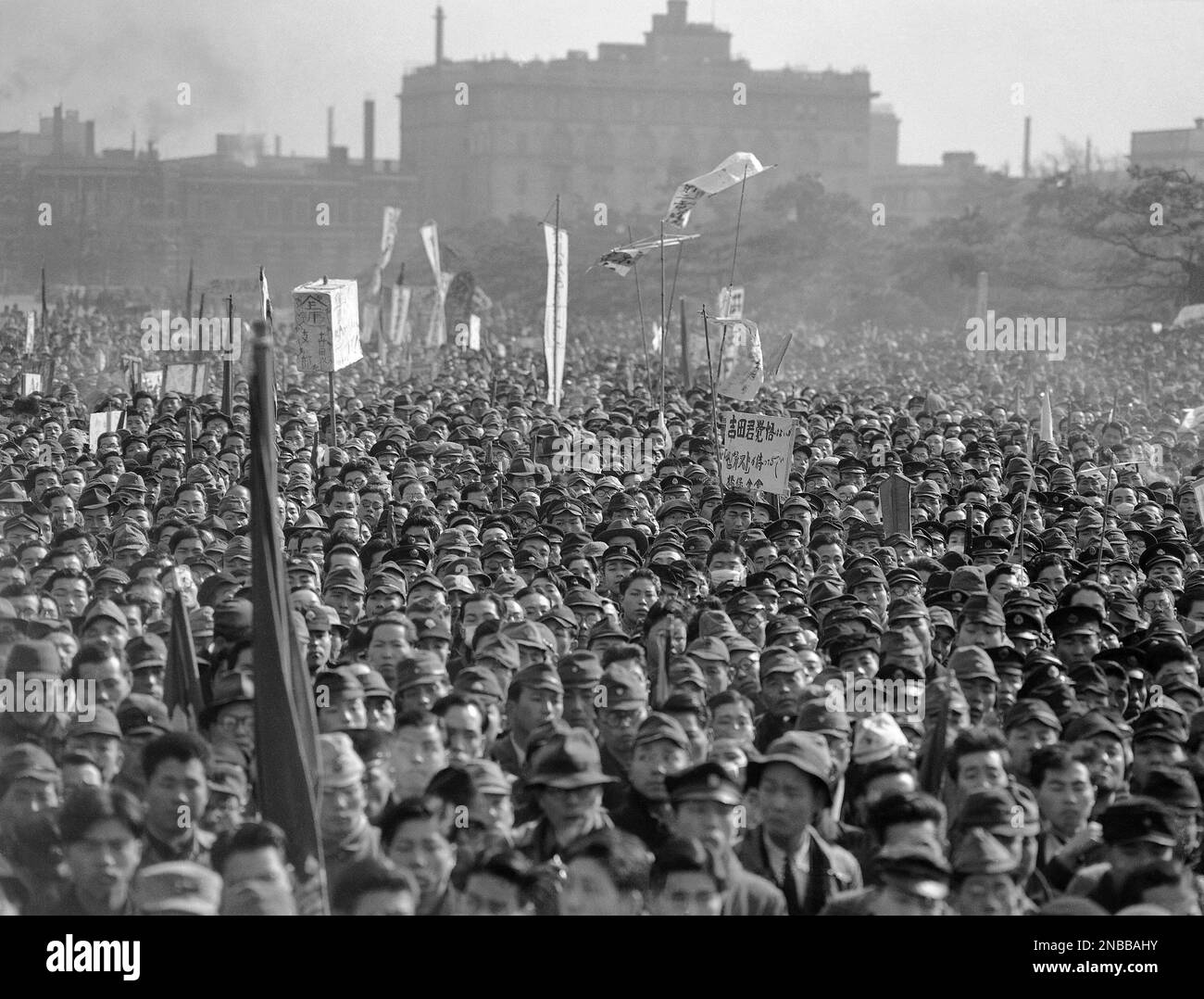 Part of the estimated crowd of 400,000 which turned out to ...