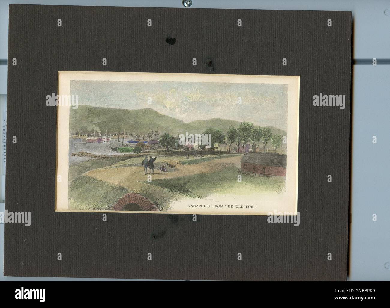 Annapolis Royal Antique Print Stock Photo Alamy