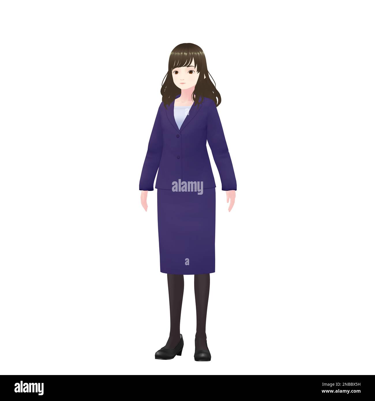 Female Department Store Clerk, 3D model Stock Photo Alamy