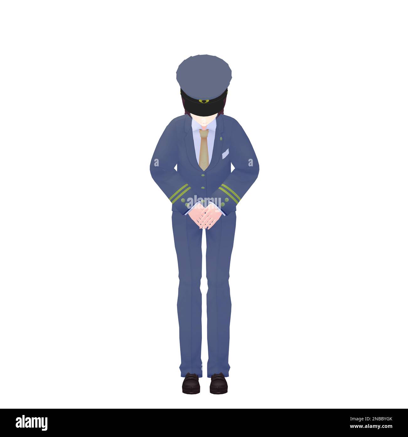 Female Driver, 3D model Stock Photo Alamy