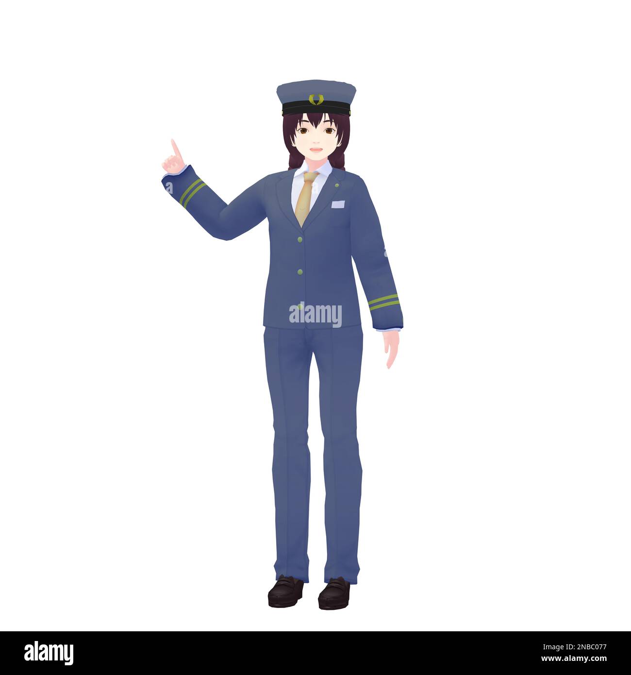 Female Driver, 3D model Stock Photo - Alamy