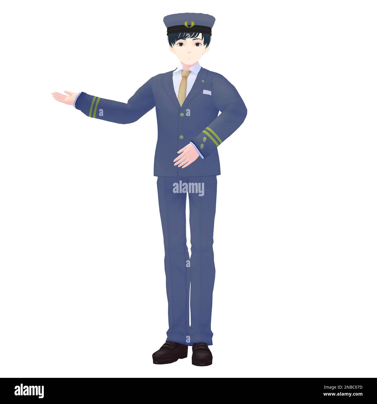 Male Driver, 3D model Stock Photo Alamy