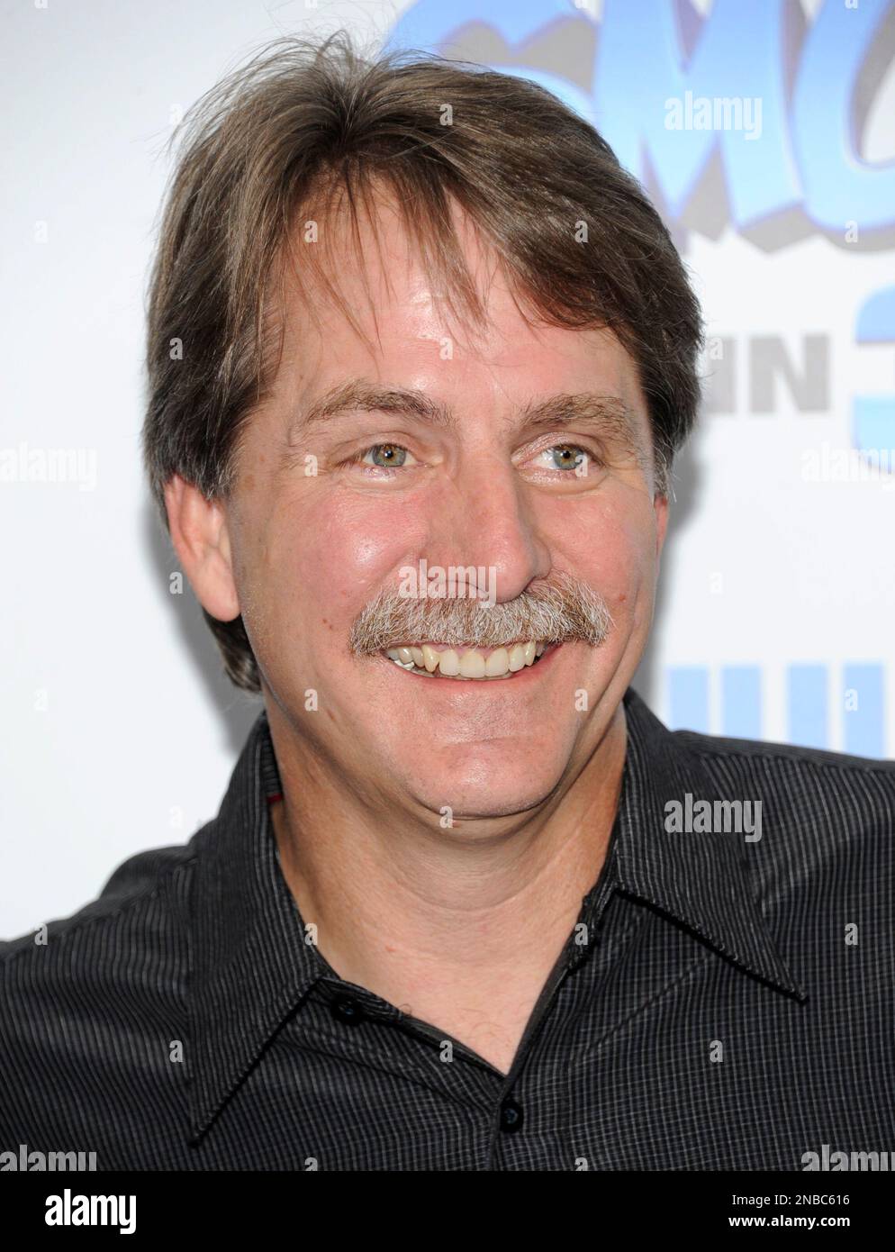 Comedian Jeff Foxworthy attends the premiere of 'The Smurfs' at the