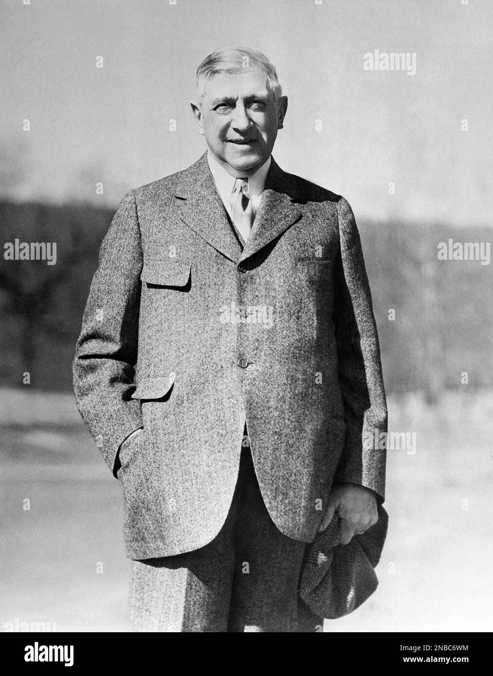 Judging by the smile of Charles Schwab, president of the United States Steel Corporation, at White Sulphur Springs, West Virginia on Nov. 10, 1931, where he is vacationing and improving his golf. ( Judging by the smile of Charles Schwab, president of the United States Steel Corporation, at White Sulphur Springs, West Virginia on Nov. 10, 1931, where he is vacationing and improving his golf. (