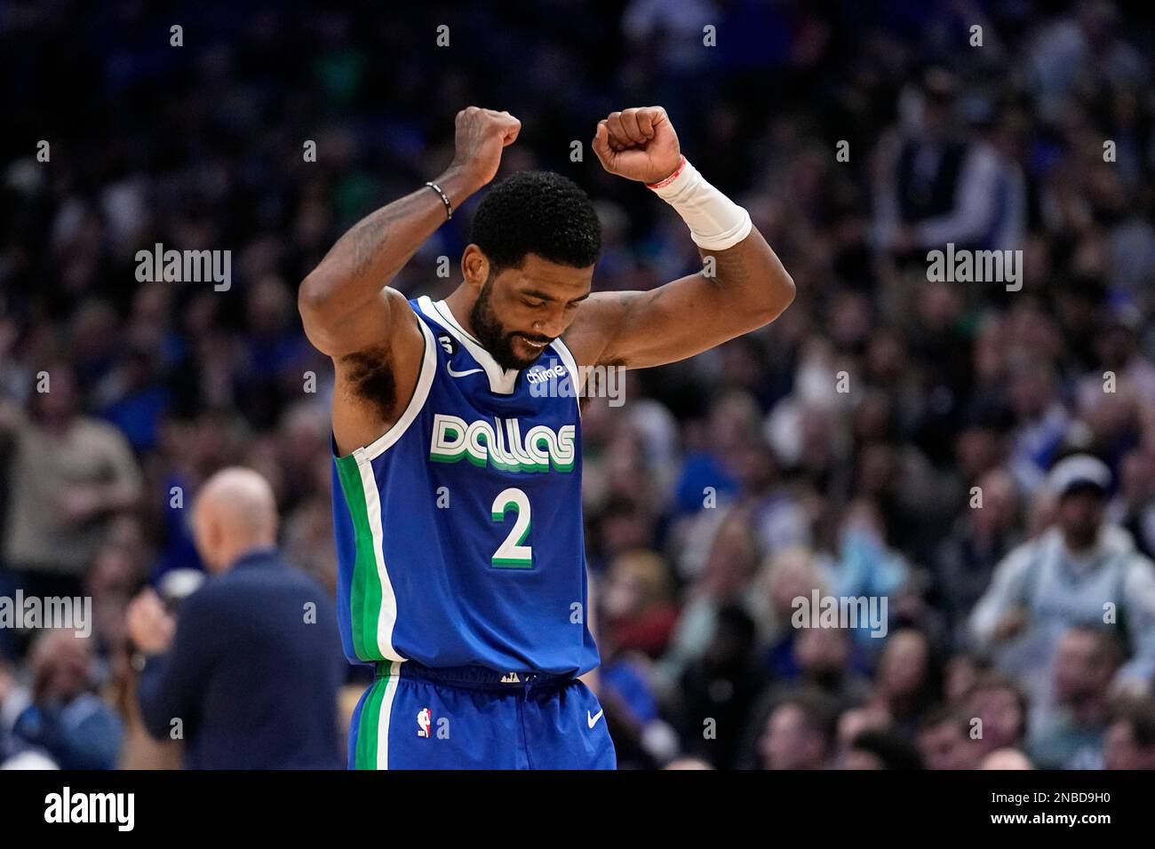 Los Angeles, United States. 17th Mar, 2023. Dallas Mavericks forward Maxi  Kleber celebrates after making a winning 3-pointer against the Los Angeles  Lakers during an NBA basketball game at Crypto.com Arena in