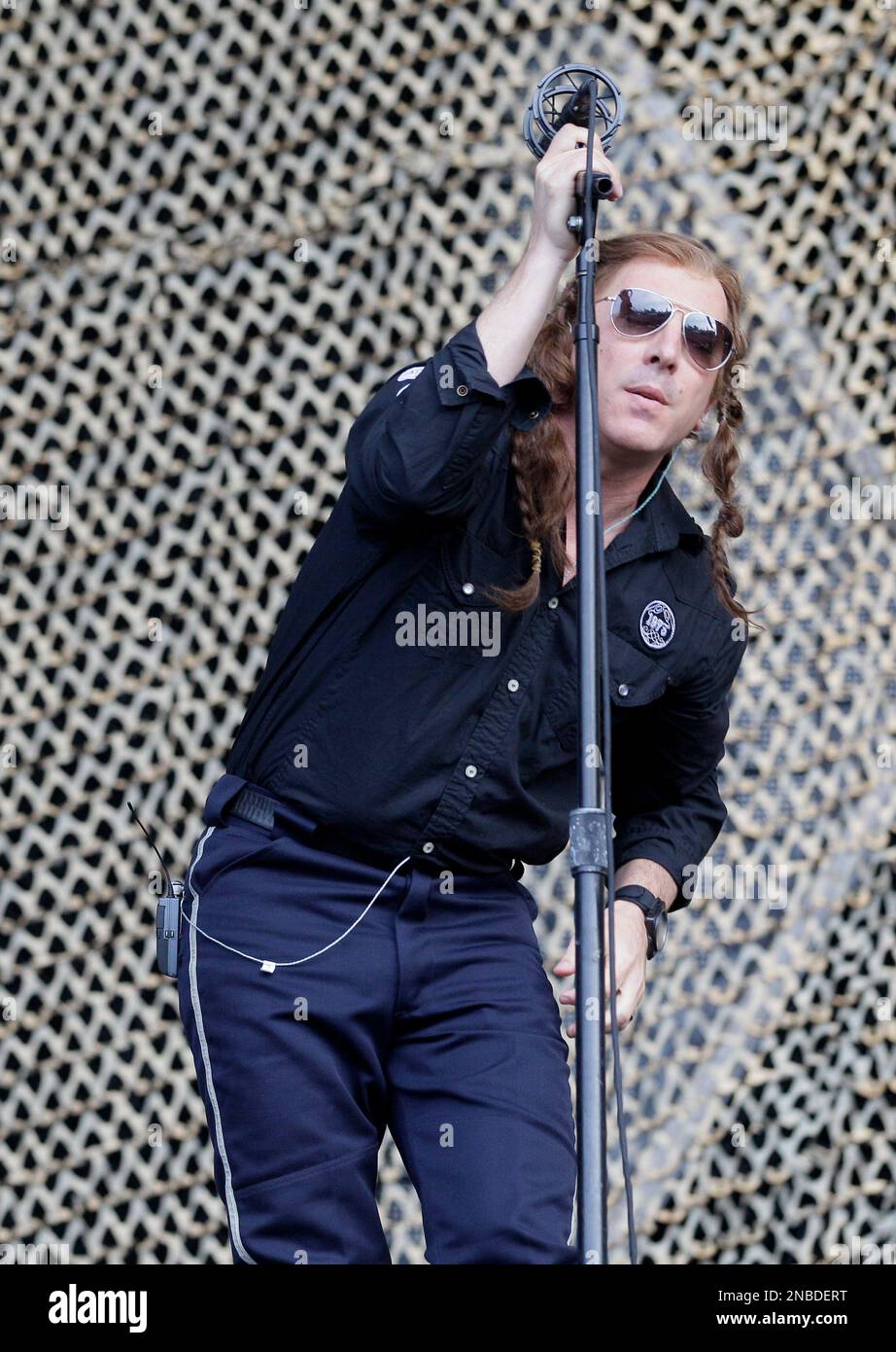 Perfect Circle lead vocal Maynard James Keenan performs during the